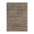 Wool floor rug - Halette Brown/White