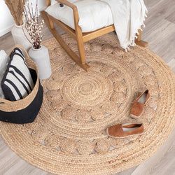 Jute Rug - Fair Round Sun Natural