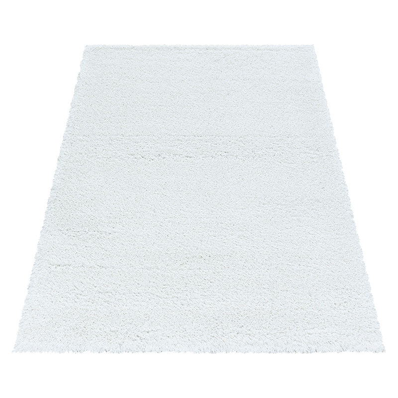 High-pile floor rug - Fuzzy White