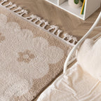 Washable children's rug - Moos Flower Creme