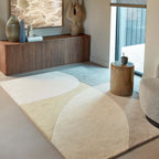 Wool floor rug - Shades Cream/Beige 020
