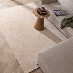 Wool Rug - Giselle Abstract Cream