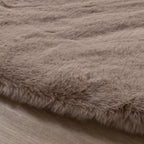 Round High Pile Rug - Comfy Supreme Taupe