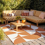 Outdoor Rug - Summer Shapes Terracotta
