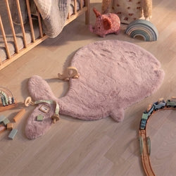 Kids Rug - Huggy Whale Pink
