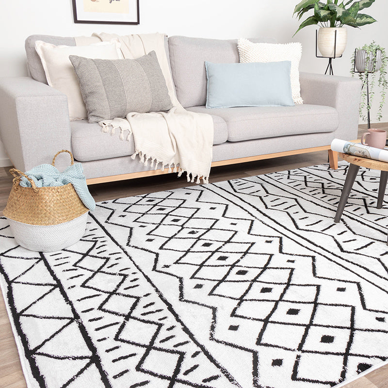 Scandinavian Rug - Scandi Stina Black/White
