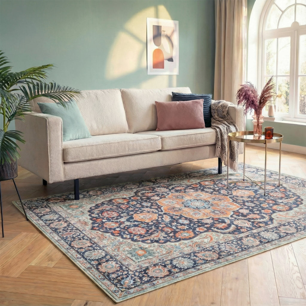Vintage Rug - Imagine Medallion Blue