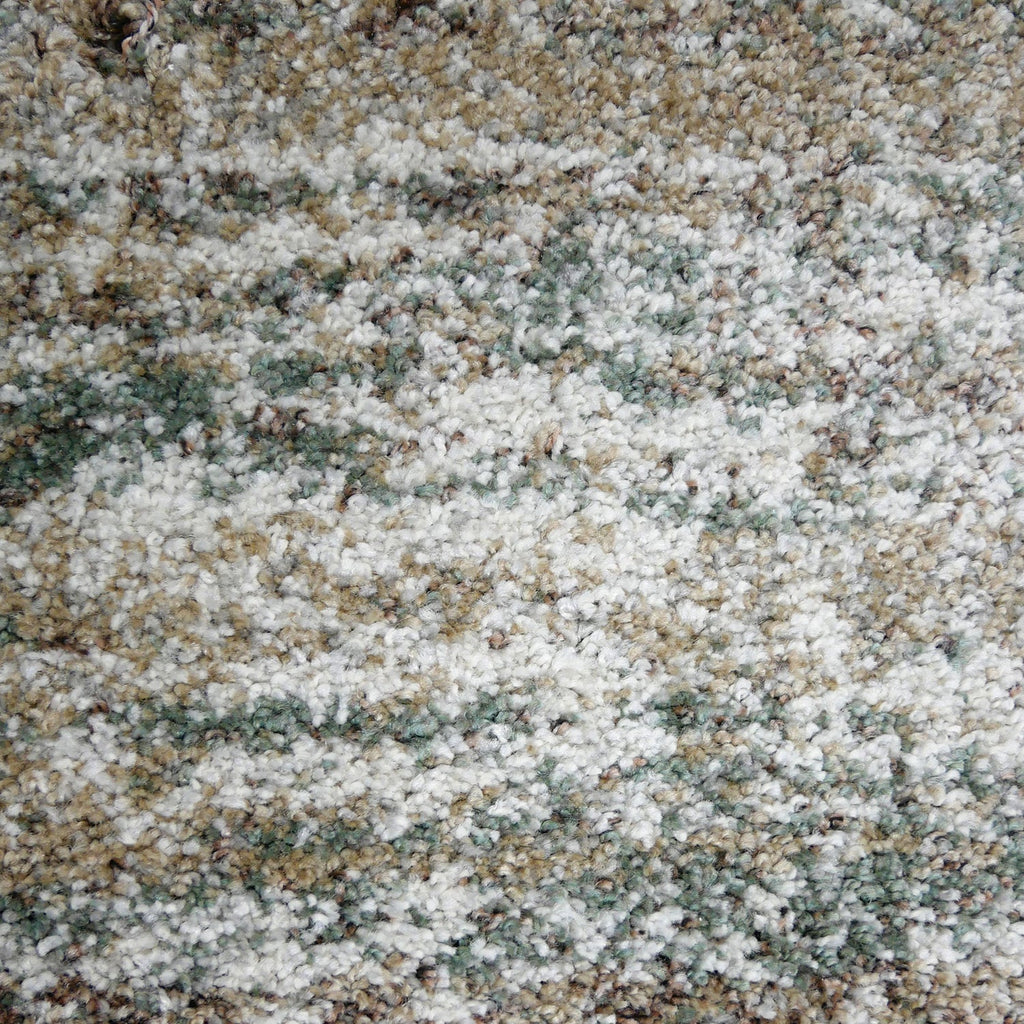 High Pile Floor Rug - Malta Green/Mottled 4727