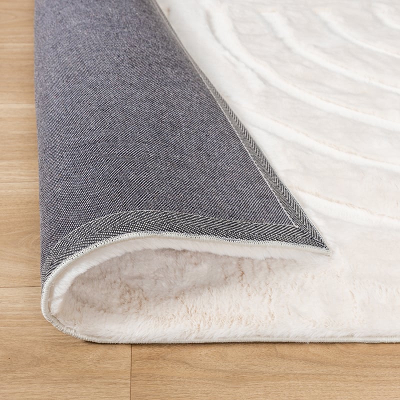 Soft High Pile Rug - Carvy Curves Cream