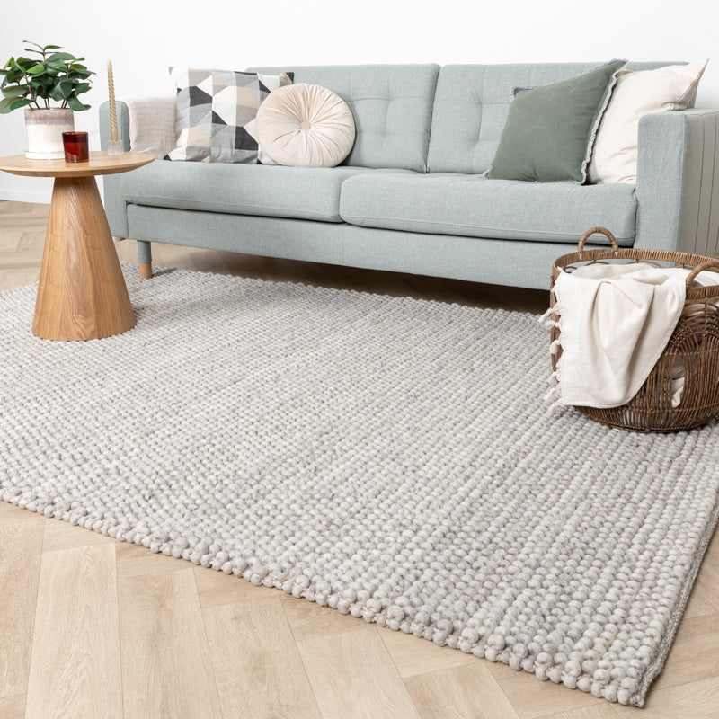 Wool Rug - Luminous Light Grey