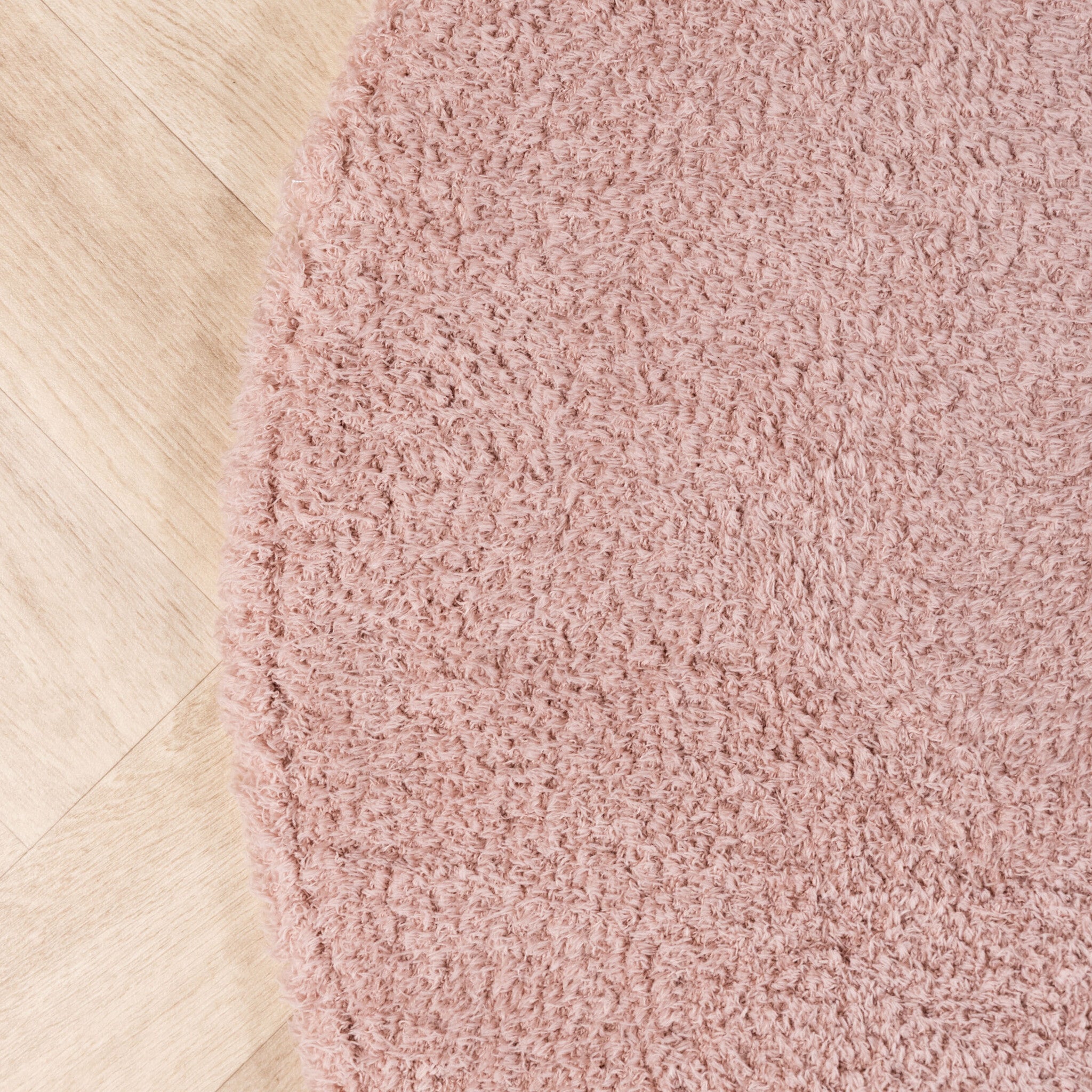 Soft organic rug - Teddy Pink