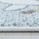 Round children's floor rug - Lucy Giraffe Blue