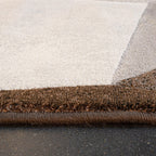 Abstract Floor Rug - Axil Brown/Black 9293