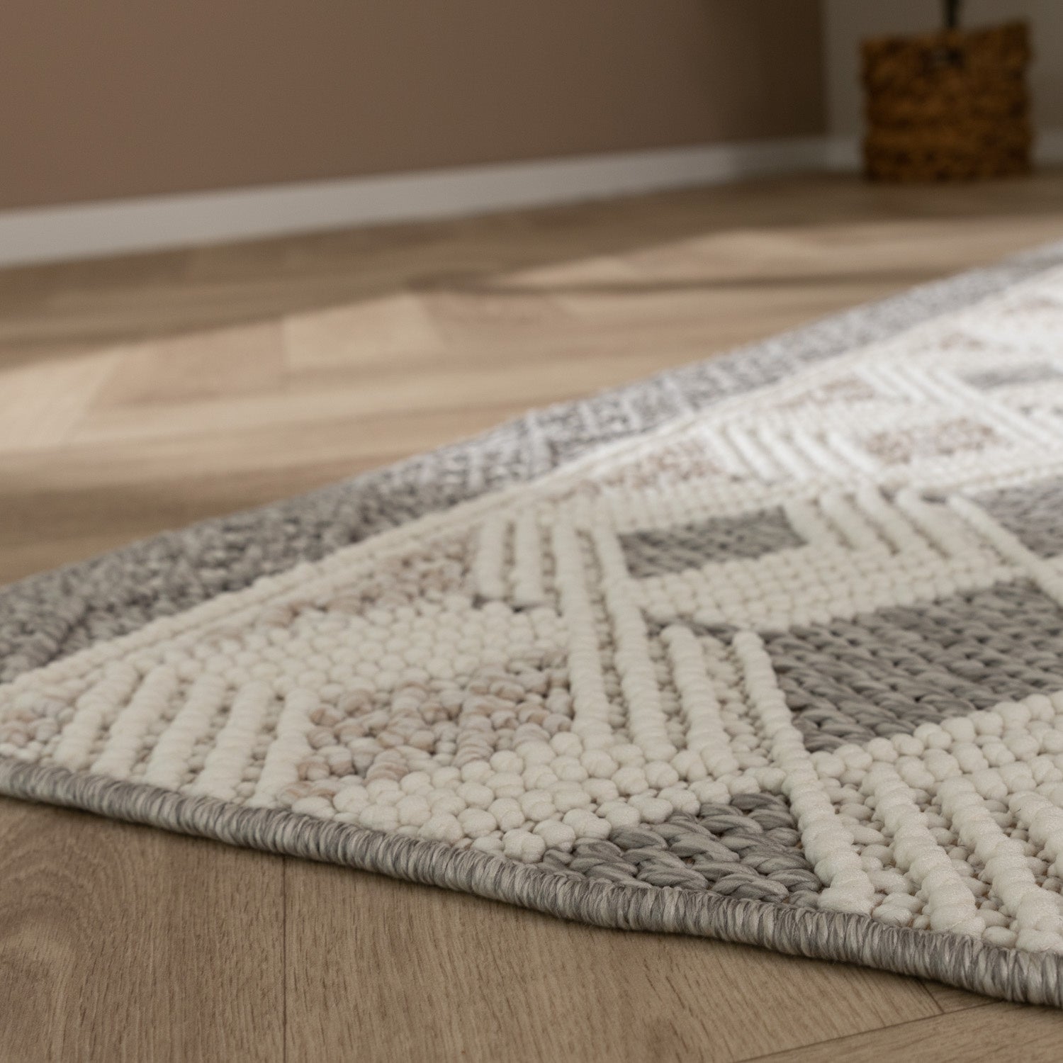 Sustainable Rug - Lorre Blocks Cream/Anthracite