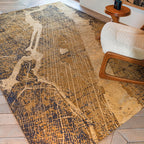 Graphic floor rug - Cities New York 9315