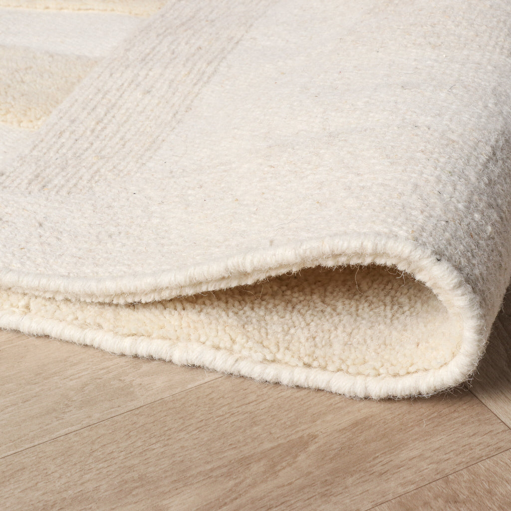 Wool Rug – Judith Border Cream