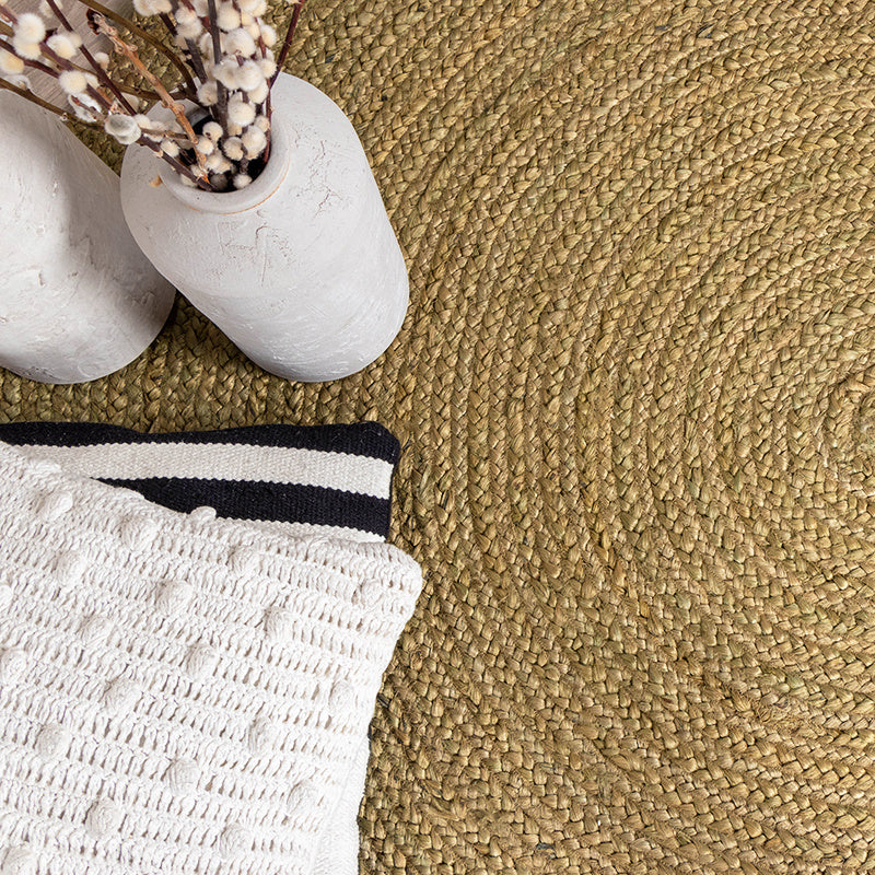 Jute Rug - Fair Round Green