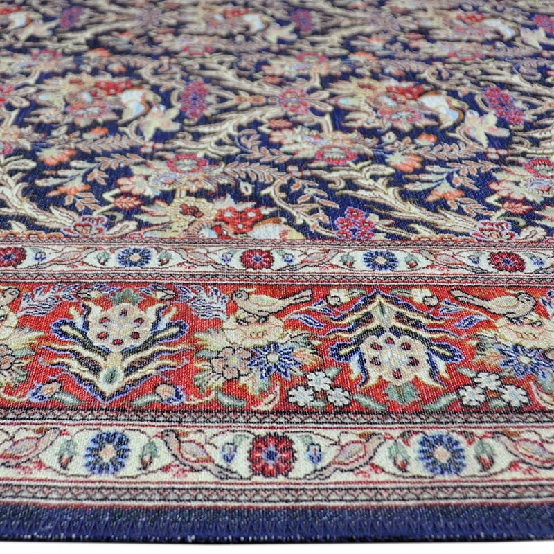 Vintage Floor Rug - Nadine Blue/Red