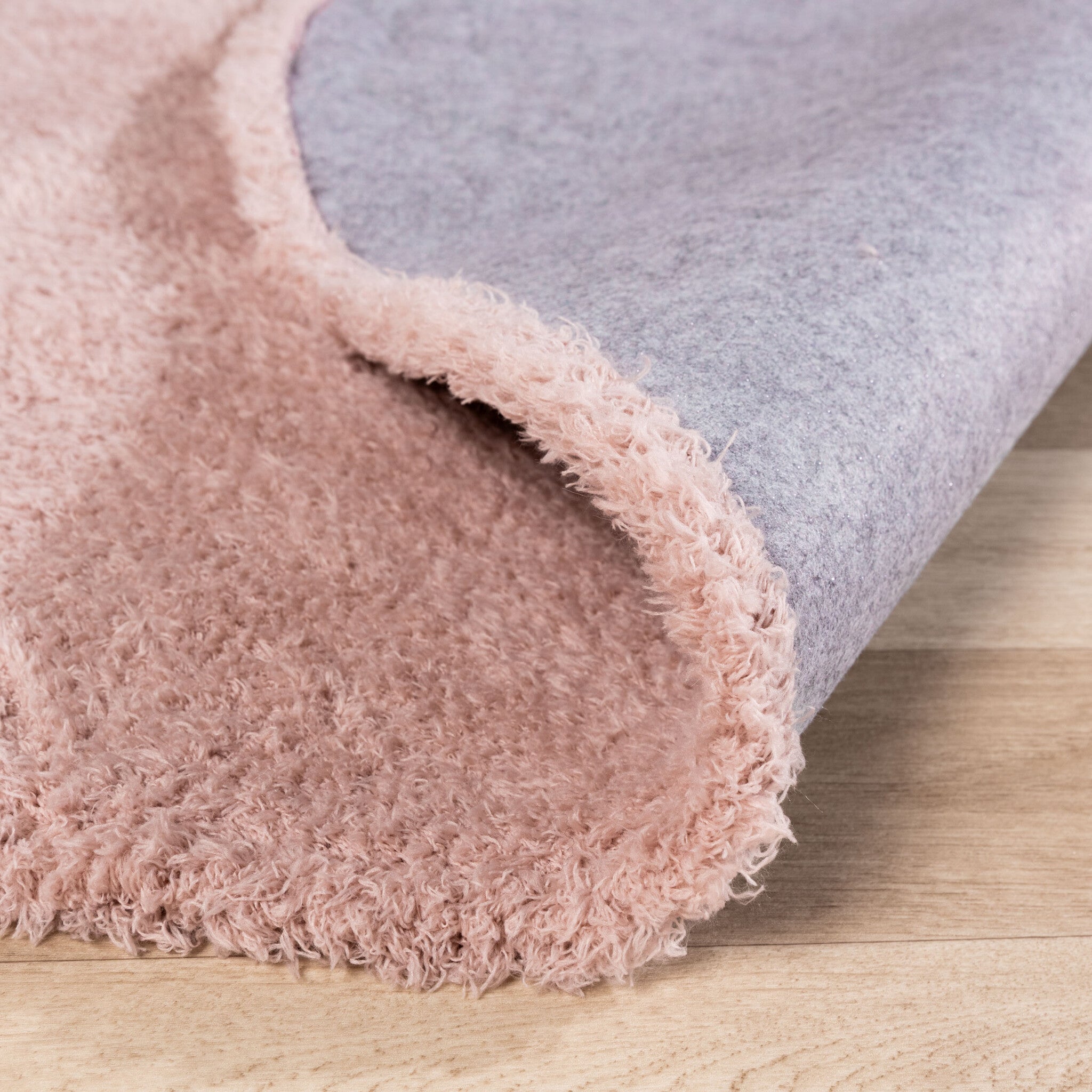 Soft organic rug - Teddy Pink