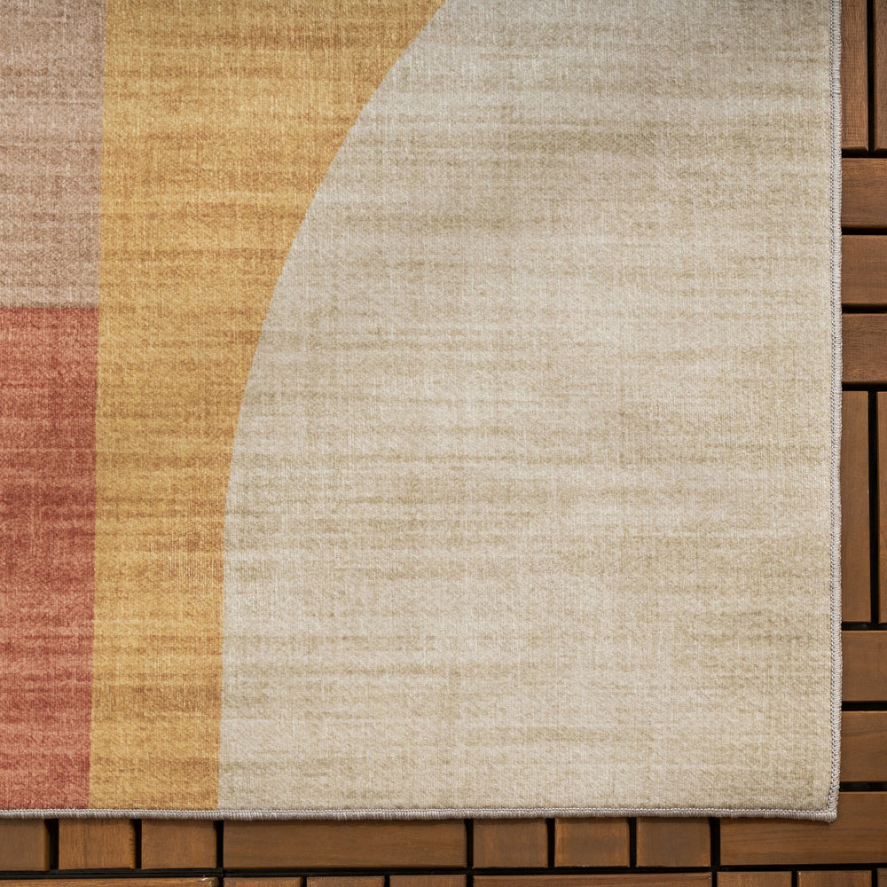 Abstract Outdoor Rug - Groovy Shapes Multicolour