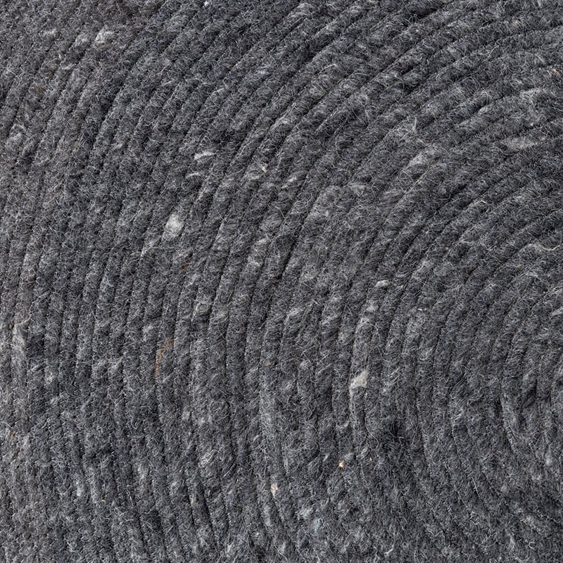 Round Wool Rug - Wise Anthracite
