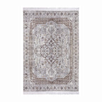 Persian Floor Rug - Gizem Madiha Silver/Grey