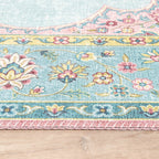 Vintage Rug - Lily Medallion Light Blue