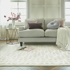 Graphic Floor Rug - Patno Clarissa Cream/White