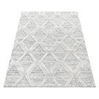Scandinavian Floor Rug - Pitea Diamond Grey