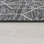 Modern Outdoor Rug - Liparo Napoli Black