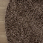 Round Shaggy Rug - Blaze Taupe