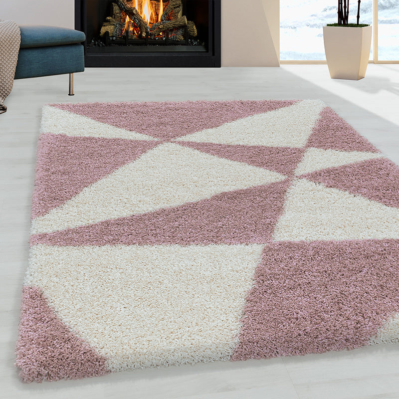 High-pile floor rug - Tuggy Pink