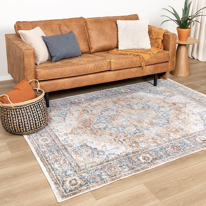 Washable Rug - Nova Medallion Rustic