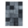 Modern floor rug - Streaky Box Black/Grey