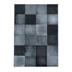 Modern floor rug - Streaky Box Black/Grey