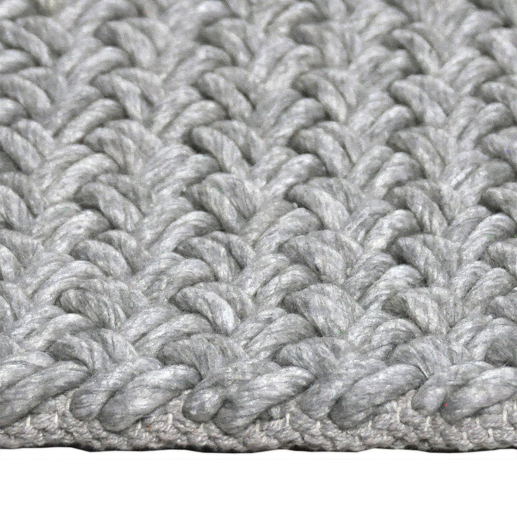 Wool Floor Rug - Brienne Light Grey