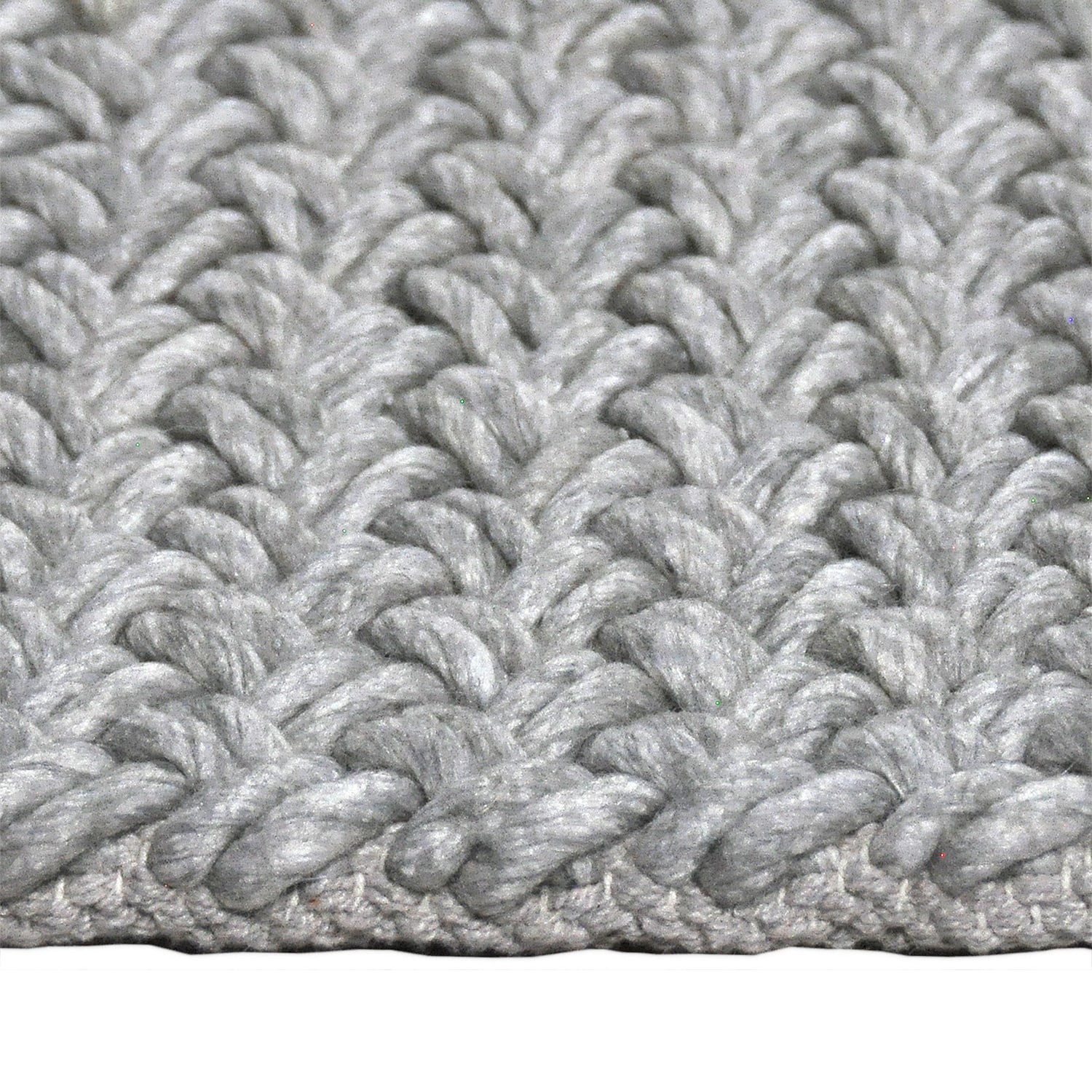 Wool Floor Rug - Brienne Light Grey
