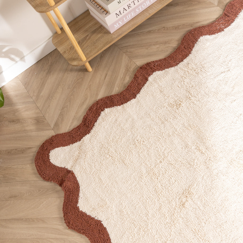 Washable Rug – Hazy Brown/Cream