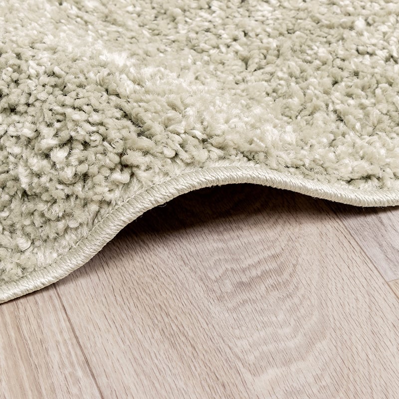 Round High Pile Rug - Lofty Mint