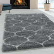 Berber Floor Rug - Agadir Circle Grey/Cream