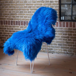 Blue Sheepskin - Floor Rug