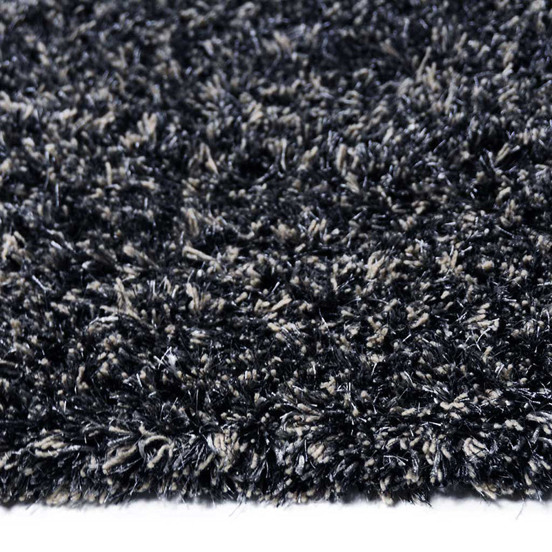 Shaggy Floor Rug - Paulina Black/Grey