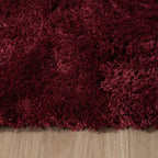 Washable High Pile Rug - Ziggy Red