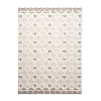 Sustainable floor rug - Lorre Blocks White/Grey