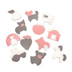 Foam puzzle mat - Sam Farm Pink