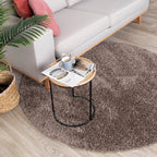 Round High Pile Rug - Lofty Taupe