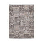 Wool patchwork floor rug - Olympus 9000 Grey