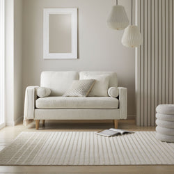 Washable floor rug - Elto Stripe Cream