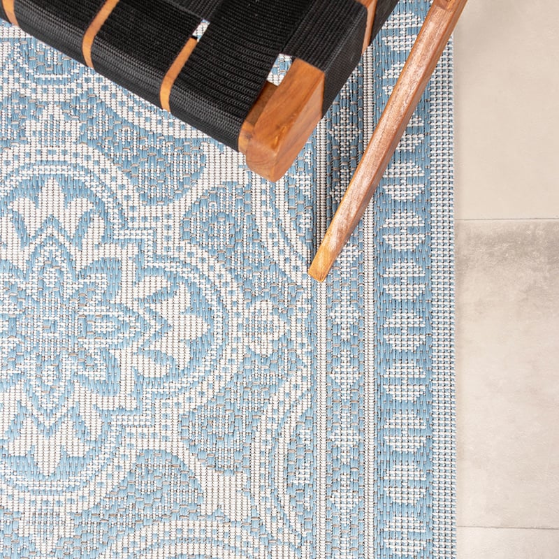 Outdoor Rug - Summer Oriental Light Blue