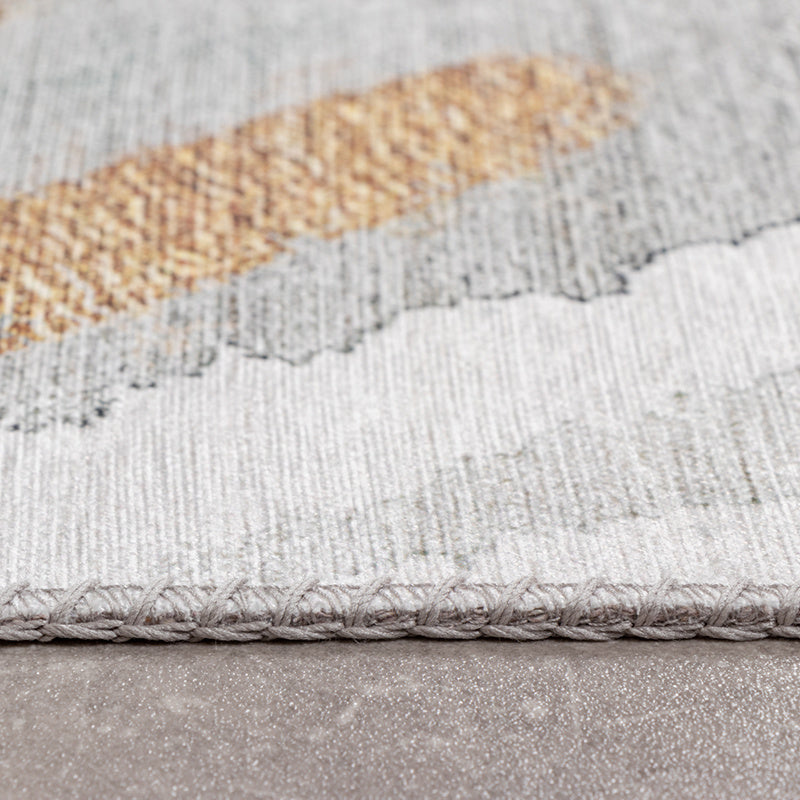 Modern Rug - Strong Brush Blue/Yellow